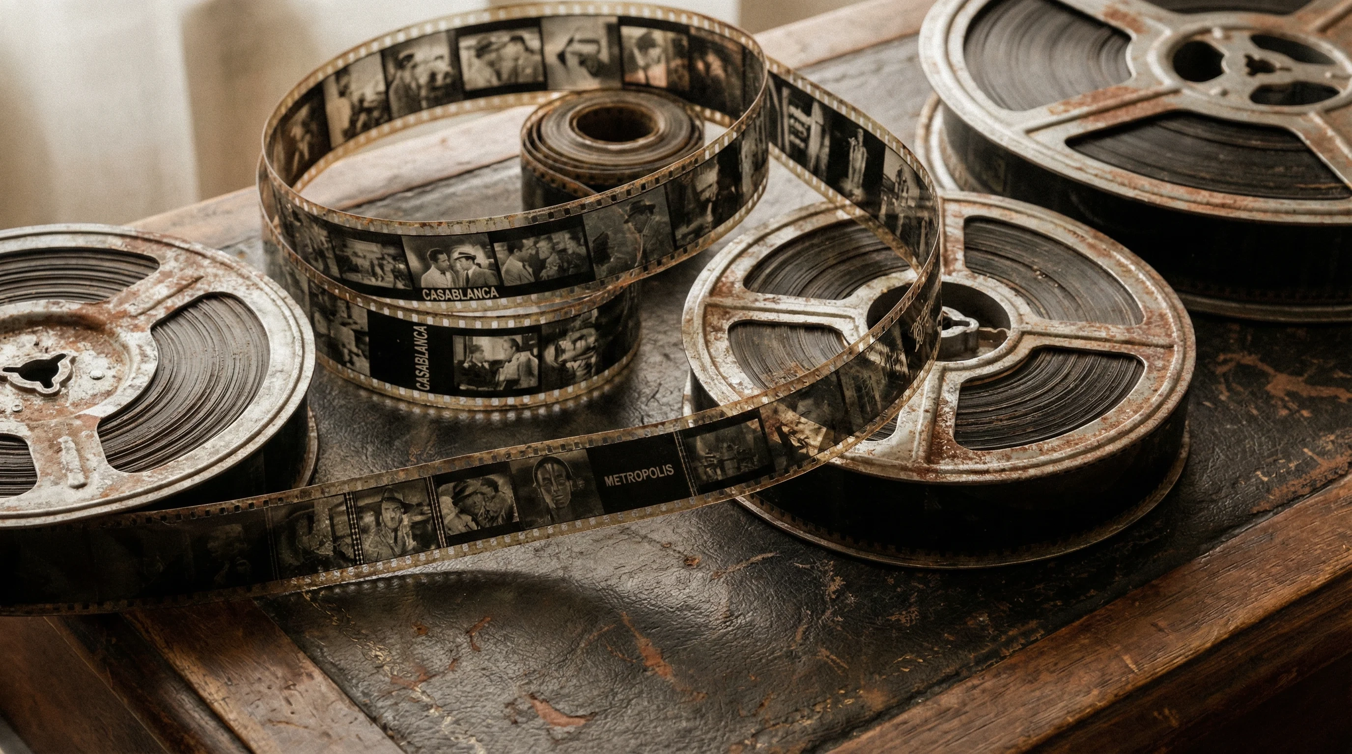 经典电影胶片卷轴 - 象征一镜到底电影艺术的传承与创新